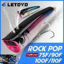 LETOYO Topwater Popper 8,5-30g pływający Rock pop sztuczne twarde przynęty na okonie okoń przynęta