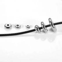 Wholesale 50pcs/lot 3mm-10mm Stainless Steel Flat Round Bead Loose Spacer Beads for DIY Jewelry Making Accessories