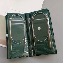 HOT 11Pcs 43/65/80cm Stainless Steel Circular Needle Knitting Tools Crochet Needles Craft Tools Sewing Accessories Crochet Hook