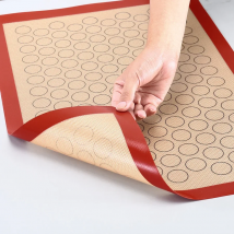 Silicone Macaron Baking Mat - for Bake Pans - Macaroon/Pastry/Cookie Making - Professional Grade Nonstick