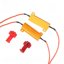 2 Set 50W LED resistor Aluminum Power Metal Shell Resistors 6ohm 8ohm 10ohm LED Decoder Car Load Resistor