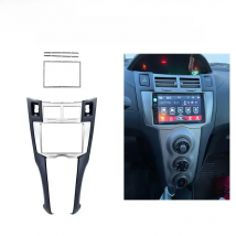 2 DIN Car DVD/CD Radio Stereo Fascia Panel Frame Adaptor Fitting Kit For Toyota Yaris Vitz Platz 2005 2006 2007 2008 2009-2011