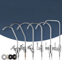 304 Stainless Steel Kitchen Water Faucet Chrome Plated 1/4 Inch Connect Reverse Osmosis Faucet For Drinking Water Purifier