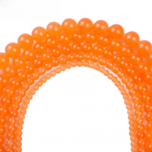 4/6/8/10/12 AAA Fashion Wholesale Natural Round Orange Red Loose Stone Beads For Bracelet Necklace DIY Jewelry Making