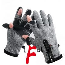 WALK FISH Winter Fishing Gloves for Men Women Windproof Water Repellent Anti-Slip Gloves Touchscreen Cold Weather Driving Gloves