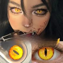 VISUASHOW Eye Contact Lenses 14.5mm for Halloween Prescription From Plano 0 To 800 HEMA Natural Toric Colored Contact Lenses