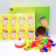 Kids Ring Toss Game Color Recognition Logic Training Family Puzzle Toy for Parent-Child Interaction Perfect for Christmas Gifts