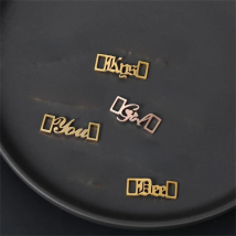 A Pair Personalized Custom Name Boy Girl Stainless Steel Shoe Buckle Personalized Nameplate Accessorie Best Friend Gift Jewelry