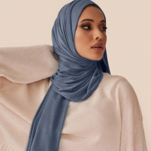 Fashion Modal Cotton Jersey Hijab Scarf Long Muslim Shawl Plain Soft Turban Tie Head Wraps For Women Africa Headband 170x60cm