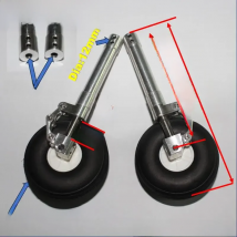 One Pair 70 80 90 to 160 170mm D4 Main Back Damping Kneeling Landing Gear suitable for 3-6kg DIY Models RC JET EDF Plane Part