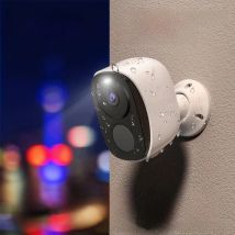Security Cameras Wireless Outdoor, 2K 3MP Battery Powered WiFi Security Camera with Spotlight Siren, 2-Way Audio, Waterproof