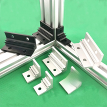 1PC 2020 Aluminum Profile Right Angle Corner Bracket 3030 4040 2040 3060 4080 Silver or Black  Connector