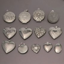 Wholesale 20pc/lot DIY Photo Frame Stainless Steel Charms Locket Pendant Jewelry Making Family Memories Women Festival Gift