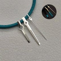 Silver Needles NH35 NH36 Hands Blue C3 Super Lume Pointer Baton Style Datejust Hands Polished for Automatic Movement Watch