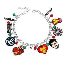 Marvel Iron Man Charms Bracelet i love you 3000 Movie Bangles Men Womens Jewelry Christmas gifts
