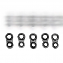 100pcs Black Fishing Rod Guides Tip Fishing Rod Eye Ring Rod Repair Kit Stainless Steel Frame Fishing Rod Guides