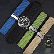 For Panerhai Seiko Canned Abalone Nylon Watchband Mido Citizen Hook and Loop Outdoor Watch Strap 22mm