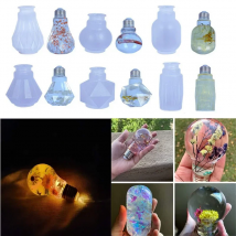 Resin Crystal Silicone Mold DIY Creative Night Light Bulb Mold Table Ornaments Silicone Mold For Resin Home Decoration Art Mould