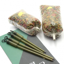 8PCS Accessories For Carp Fishing PVA bag Stems Solid Bag Stems Lead Insert End Terminal Tackle Mesh Solid Bags Stem