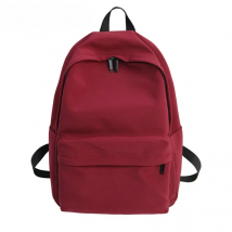 HOCODO Solid Canvas Backpack For Teenagers Women Casual Large Capacity School Bag Simple College Wind Travel Backpack Mochila
