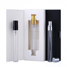 50 Pcs/Lot 10ml Perfume Bottle With Packing Box Atomizer Empty Parfum Black And White Packaging