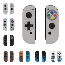 eXtremeRate Ersatz-Controller-Gehäuse JoyCon Shell Case Komplettset Tasten (D-Pad-Version) für