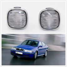 2pcs For Skoda Octavia MK1 A4 2001 2002 2003 2004 2005 2006 2007 2008-2011 Car-Styling Side Marker Turn Signal Light Repeater