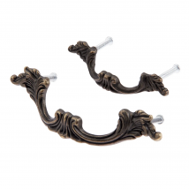 DRELD Antique Furniture Handle Vintage Cabinet Knobs and Handles Wardrobe Cupboard Drawer Kitchen Pull Knob Furniture Hardware