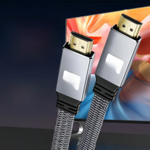 8K HDMI Flat Cable 48Gbps High Speed 8K60 4K120 144Hz Braided HDMI 2.1 Cord 3D eARC HDCP 2.2&2.3 Compatible with Roku TV/PS5