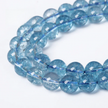 AAAAA Natural Quartz Blue Topazs Beads Blue Crystal Beads Natural Stone Beads For Jewelry Making Diy Necklace Bracelet