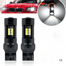 Canbus 7440 T20 W21W LED Daytime Running Lamps for BMW 1Series F20 F21 2010 2011 2012 2013 2014 2015 Bimmer Headlights Daylight