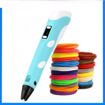 3D Printing Pen DIY Drawing Pen With LCD Display 3D Pen With 10 Colors 50 Meter PLA Filament Christmas Birthday Gift for Child