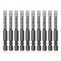 10Pcs Diamond Drill Bits,6mm Dry Diamond Core Drill Bit Set for