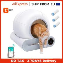 Caja de arena inteligente para gatos, autolimpiante, totalmente automática, de gran capacidad, semicerrada, inodoro inteligente para gatos, Control por aplicación remota