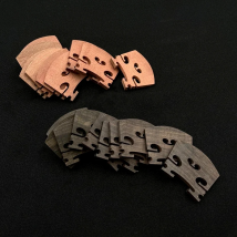 2pcs Import Grade 1 Natural pure ebony/rosewood 4/4 violin bridge bridges，High quality Violin Parts Accessories fittings