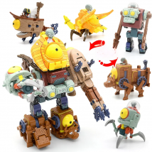 5 in 1 Plant vs. Zombie Package for boys BOSS Robot Doll PVZ Zombies Educational Toys PVC Action Figure Model Toys Kid Gift