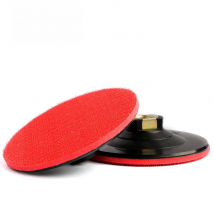 Z-LION 2 pcs 4 Inch Plastic Backer Pad M14 Thread Backing Pad With Hook & Loop Abrasive Tool Diamond Polishing Pads Holder