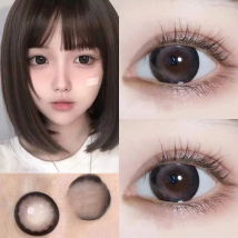 Black Color Contact Lenses Large Diameter Lenses Anime Accessories Prescription Myopic Annual Color Cosmetics Eye Contact Lenses