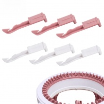 QJH 10Pcs Knitting Machine Parts For 22/40/48 Needle Knitting Machine Parts Red White Hook, Crochet Thread for Knitting Crochet