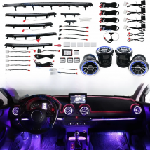 30 Colours Ambient Light For Audi A3 S3 RS3 8V 8Y 2013-2018 MQB LED Air Vent Nozzle Interior Dashboard  Car Door Decorative Lamp