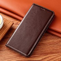 Phone Case For Huawei Mate 8 9 10 20 20X 30 30E 40 40E Pro Plus Lite S RS Crazy Horse Genuine Leather Magnetic Flip Cover