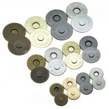 10set 10mm 14mm 18mm Thin Magnetic Buttons Bags Magnet Automatic Adsorption Buckle Metal Buttons Snaps Wallet buttons