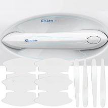 8pcs Car Door Handle Stickers Transparent Protector Film For Ford Focus Fiesta Puma Ranger Kuga MK7 MAX F150 Mondeo Escape