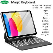 Teclado mágico para iPad de 11. a generación A16 2025 11 "A3354 A3355 funda con teclado para iPad de 10. a generación 2022 10,9" A2696 A2757