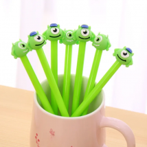 24 Pcs Korean Cartoon One-eyed Monster Neutral Creative Monocular Seed Black Pen Exam Black Pen School Supplies