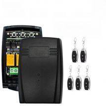 ZIGBEE Tuya Universal Garage Door Opener 2CH 433 Receiver 220V 7-250V For Fixed Rolling Code Controller Works with Gateway