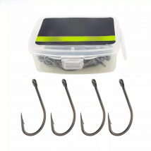 50pcs Carp Fishing Coating High Carbon Stainless Steel Barbed Hooks 8017  Fishing Hooks Accessories