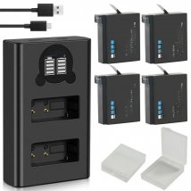 Original probty For GoPro Hero 4 Hero4 battery +LED charger for go pro AHDBT-401 HERO4 Black Silver action camera accessories