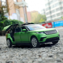 1:32 Range Rover Velar Lengthen Alloy Limousine Metal Diecast Car Model Flashing Musical Kids Toy Vehicles Gift