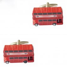 Red London Bus Cufflink Cuff Link 2 Pairs Shipping Promotion
